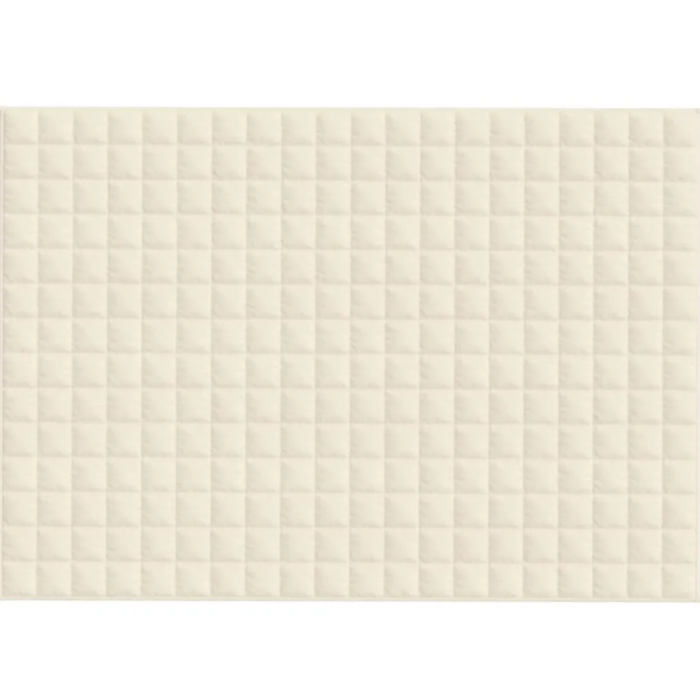 Linnengoed*vidaXL Verzwaringsdeken 138x200 cm 6 kg stof lichtcrèmekleurig Crème