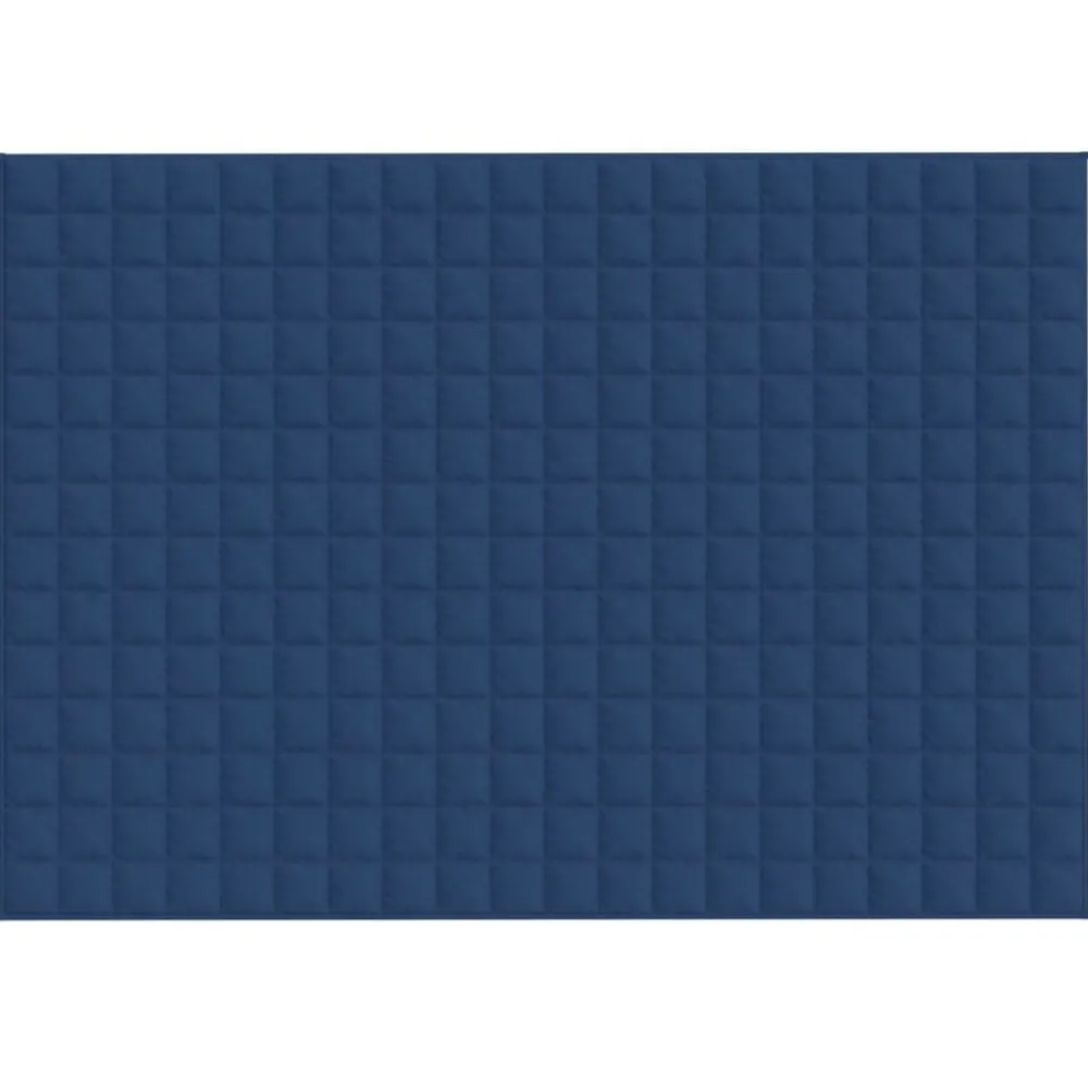 Linnengoed*vidaXL Verzwaringsdeken 138x200 cm 10 kg stof Blauw