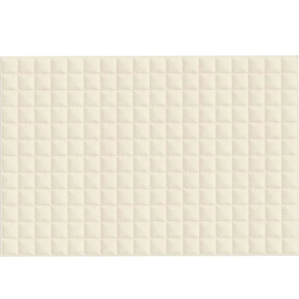 Linnengoed*vidaXL Verzwaringsdeken 120x180 cm 9 kg stof lichtcrèmekleurig Crème