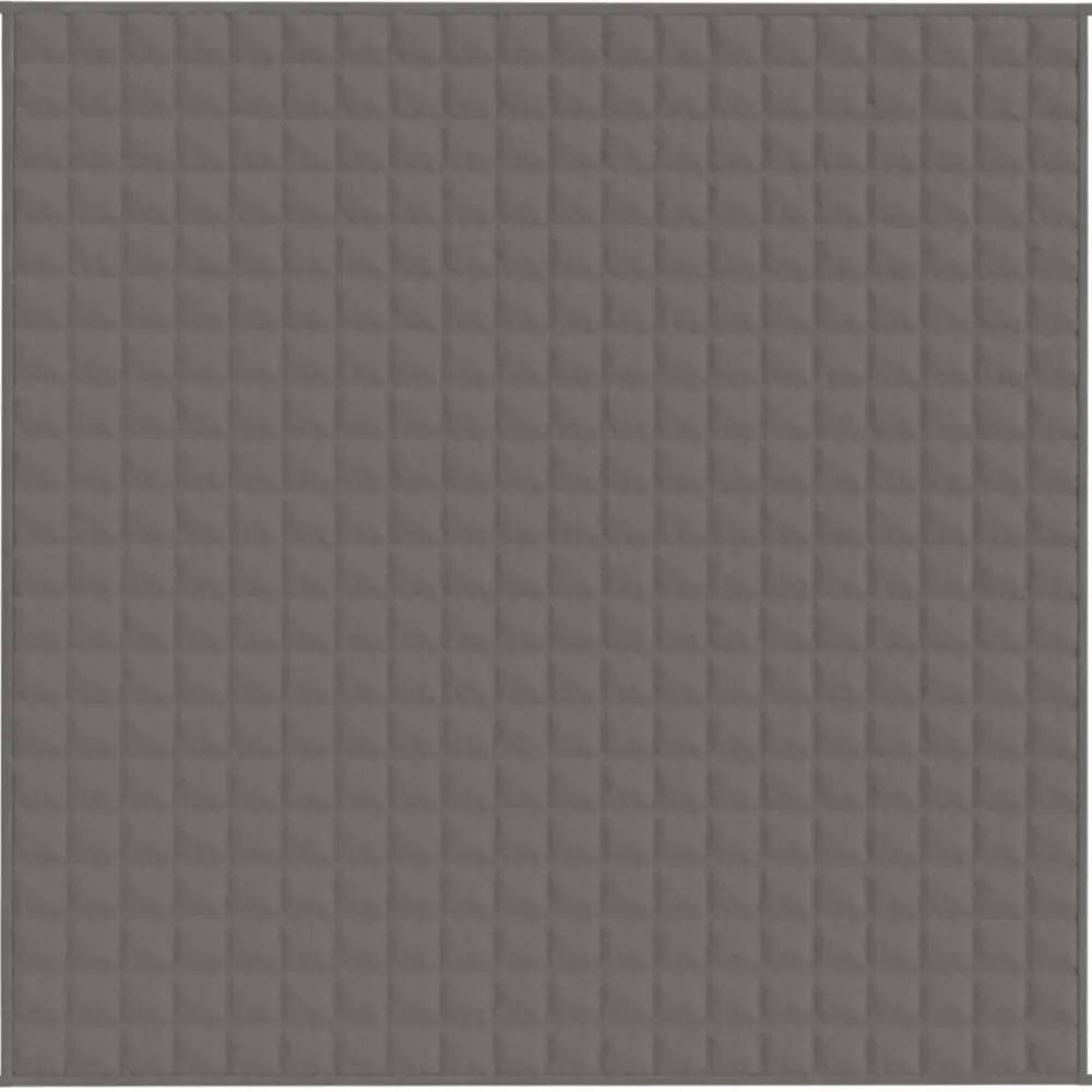 Linnengoed*vidaXL Verzwaringsdeken 200x200 cm 13 kg stof Grijs