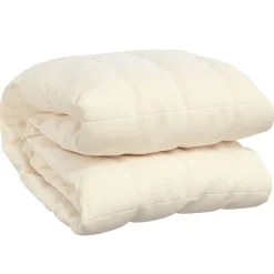 Linnengoed*vidaXL Verzwaringsdeken 220x235 cm 15 kg stof lichtcrèmekleurig Crème