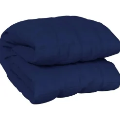 Linnengoed*vidaXL Verzwaringsdeken 120x180 cm 9 kg stof Blauw