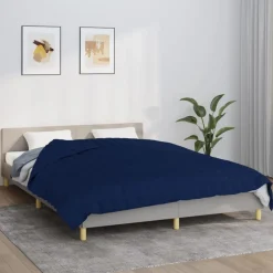 Linnengoed*vidaXL Verzwaringsdeken 200x200 cm 13 kg stof Blauw