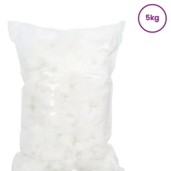 Kunst & Entertainment*vidaXL Vezelvulling Wit 5 kg Polyester