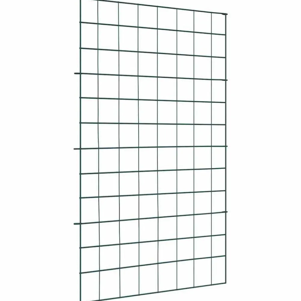 Tuinafscheidingen*vidaXL Vijverhekken Set 8 pcs Groen 50 x 80 cm Staal