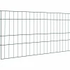 Tuinafscheidingen*vidaXL Vijverhekken Set 5 pcs Groen 100 x 50 cm Staal