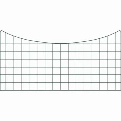 Tuinafscheidingen*vidaXL Vijverhekken Set 5 pcs Groen 100 x 50 cm Staal
