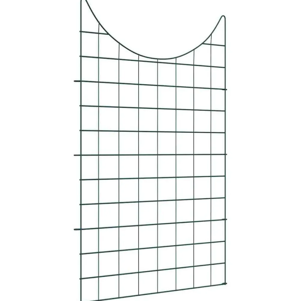 Tuinafscheidingen*vidaXL Vijverhekken Set 8 pcs Groen 50 x 80 cm Staal