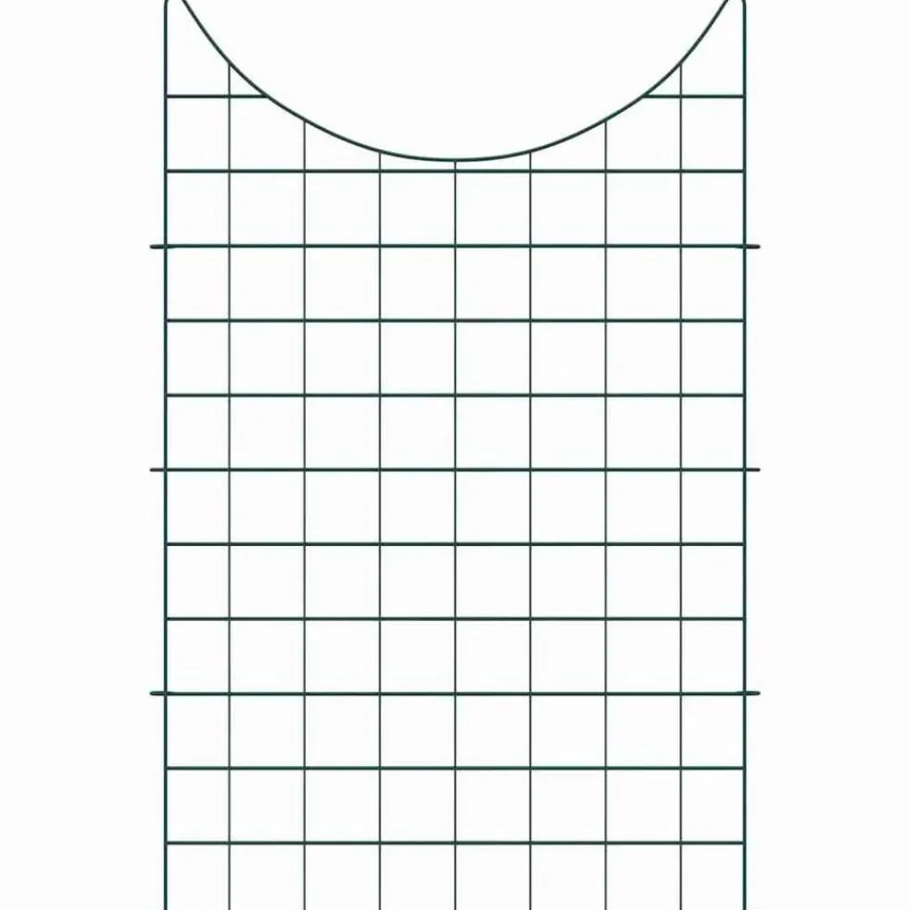 Tuinafscheidingen*vidaXL Vijverhekken Set 8 pcs Groen 50 x 80 cm Staal