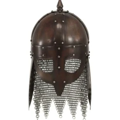 Vikinghelm replica LARP staal koperkleurig><noscript><img width=