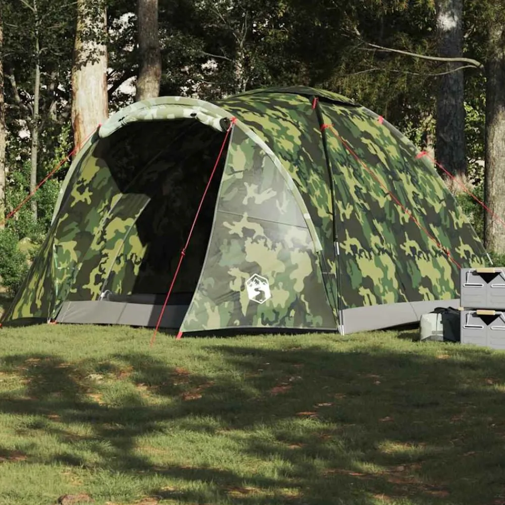 Buitensport*vidaXL Vistent 2-persoons waterdicht Camouflage
