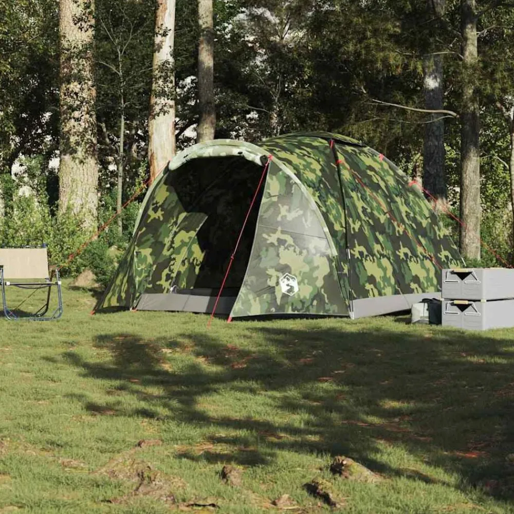 Buitensport*vidaXL Vistent 2-persoons waterdicht Camouflage