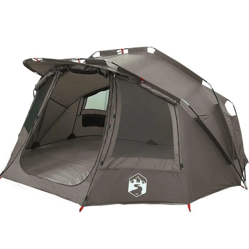 Buitensport*vidaXL Vistent 5-persoons waterdicht Grijs