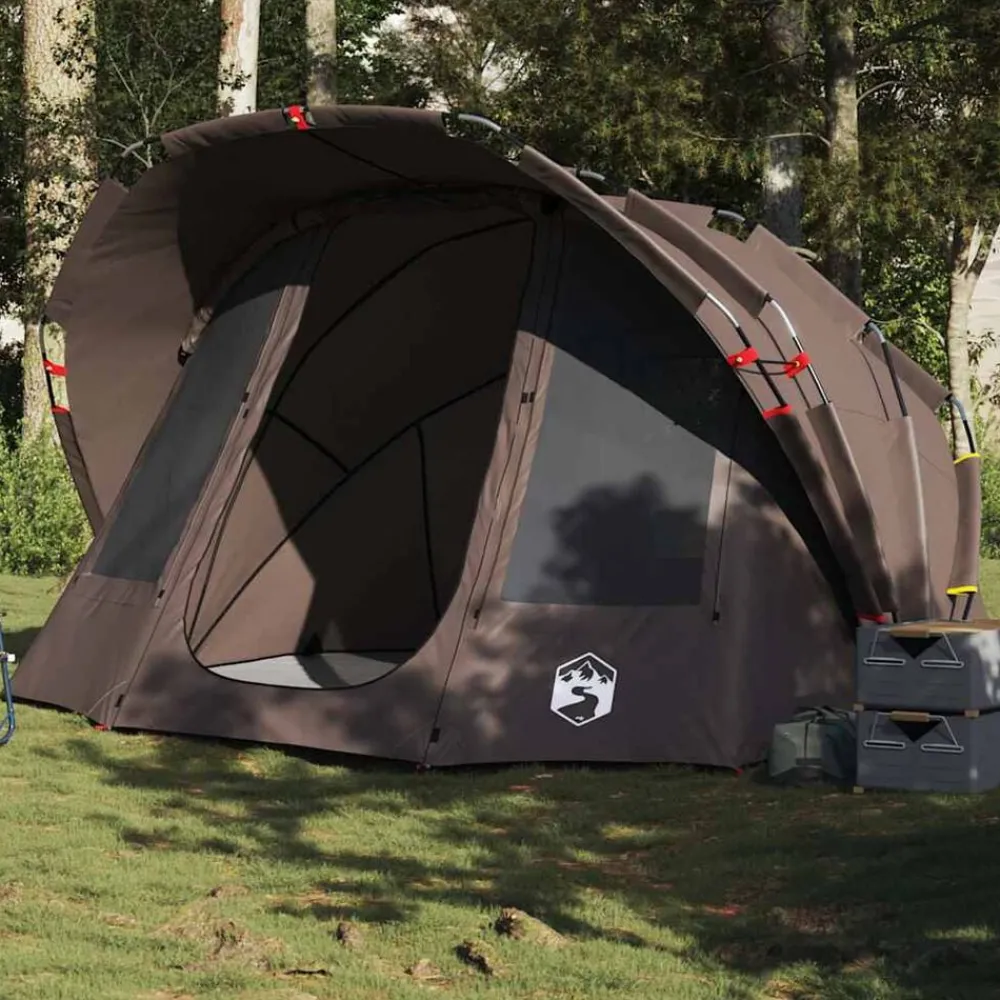 Buitensport*vidaXL Vistent 5-persoons waterdicht Bruin