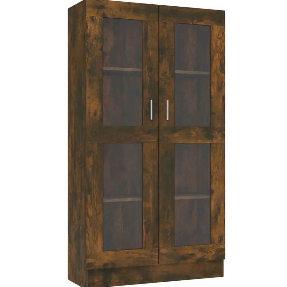 Vitrinekast 82,5x30,5x150 cm bewerkt hout kleurig>vidaXL Best