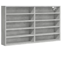 Vitrinekast 100x15x58 cm bewerkt hout>vidaXL