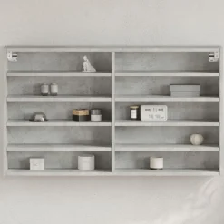 Vitrinekast 100x15x58 cm bewerkt hout>vidaXL