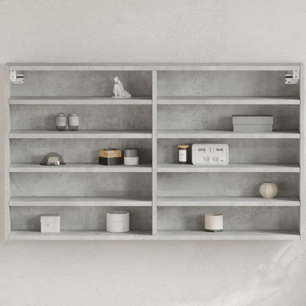 Vitrinekast 100x15x58 cm bewerkt hout>vidaXL