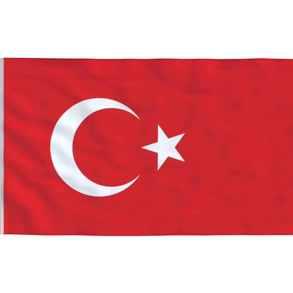 Vlag Turkije 90x150 cm>vidaXL New