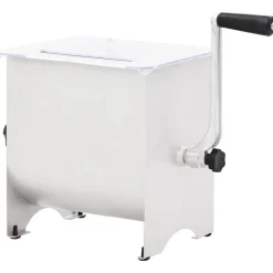 Keuken & Eetkamer*vidaXL Vleesmixer met deksel handmatig roestvrij staal zilverkleurig