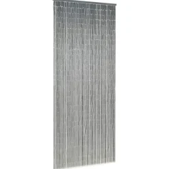 Woon- & Tuinaccessoires*vidaXL Vliegengordijn 90x200 cm bamboe Donkergrijs