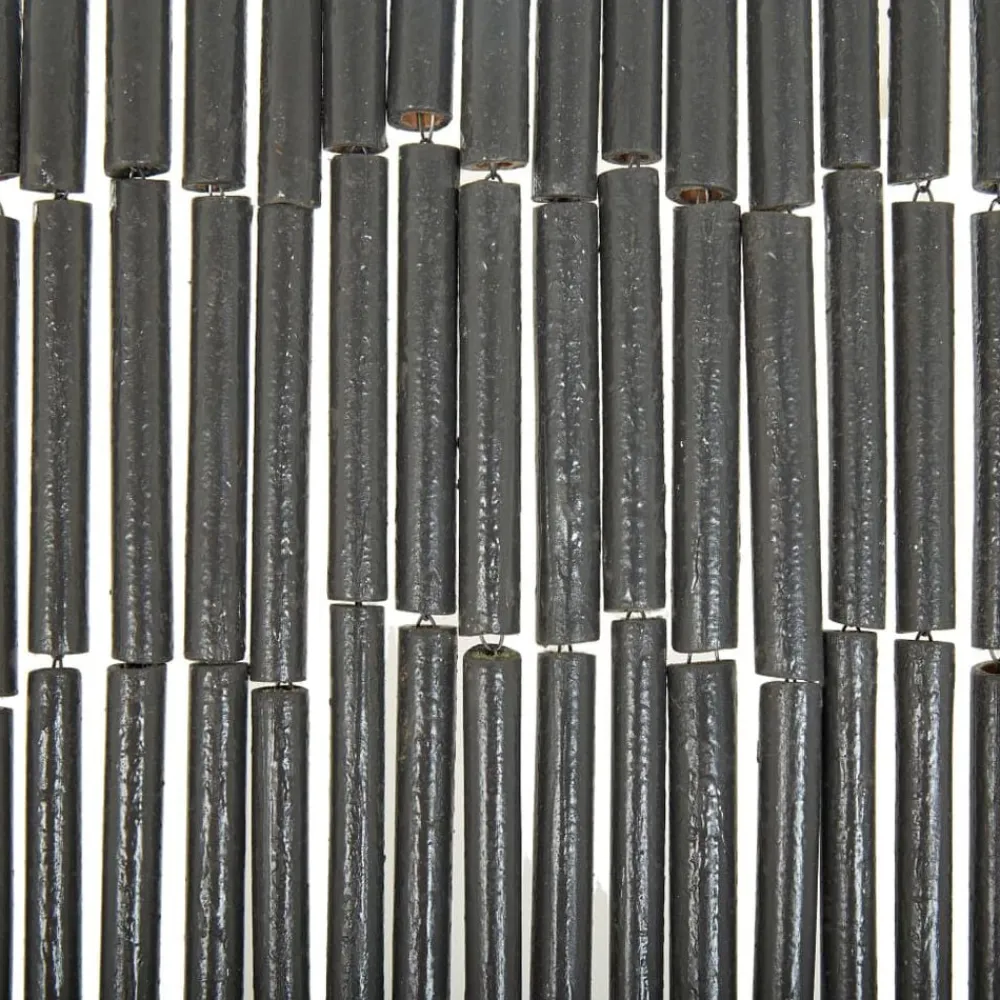 Woon- & Tuinaccessoires*vidaXL Vliegengordijn 90x200 cm bamboe Donkergrijs