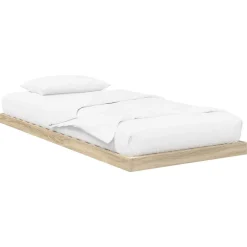 Bedden & Accessoires*vidaXL Vloer bedframe Sonoma 75 x 190 cm Bewerkt hout Sonoma eiken