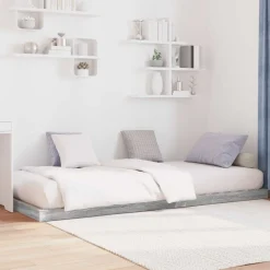 Vloer bedframe Sonoma 75 x 190 cm Bewerkt hout><noscript><img width=
