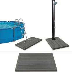 Vloerelement voor solardouche of zwembadladder HKC>vidaXL Discount