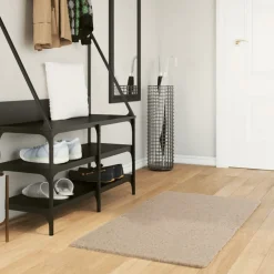 Woon- & Tuinaccessoires*vidaXL Vloerkleed HUARTE laagpolig zacht wasbaar 60x110 cm kleurig Zand