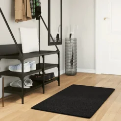 Woon- & Tuinaccessoires*vidaXL Vloerkleed HUARTE laagpolig zacht wasbaar 60x110 cm Zwart