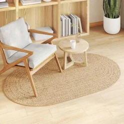 Woon- & Tuinaccessoires*vidaXL Vloerkleed ZIZUR Bruin 150 x 80 cm Polypropyleen Naturel