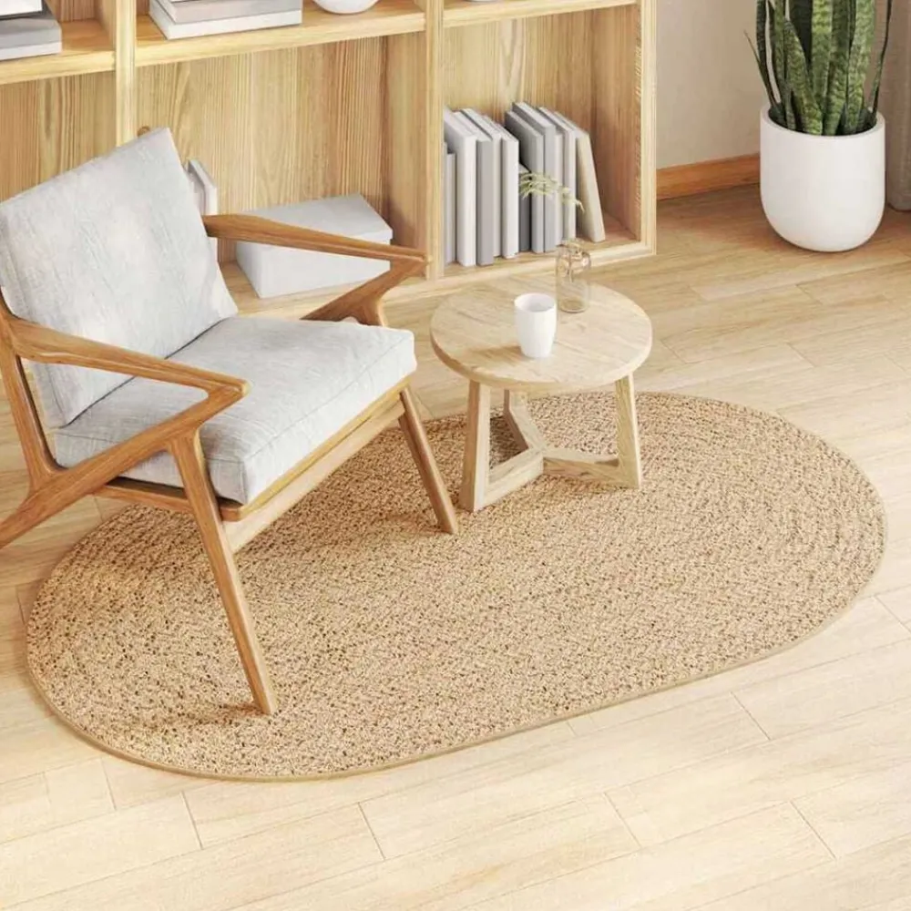 Woon- & Tuinaccessoires*vidaXL Vloerkleed ZIZUR Bruin 150 x 80 cm Polypropyleen Naturel