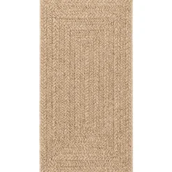 Woon- & Tuinaccessoires*vidaXL Vloerkleed ZIZUR binnen en buiten 80x150 cm jute look Bruin