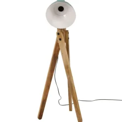 Verlichting*vidaXL Vloerlamp 25 W E27 45x45x120 cm verweerd Blauw