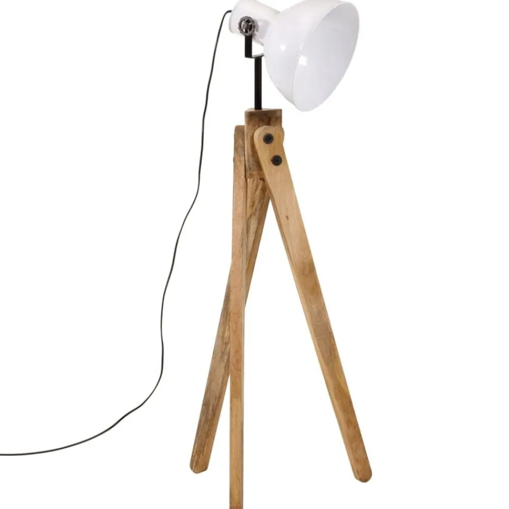 Verlichting*vidaXL Vloerlamp 25 W E27 45x45x120 cm Wit