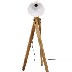 Verlichting*vidaXL Vloerlamp 25 W E27 45x45x120 cm Wit