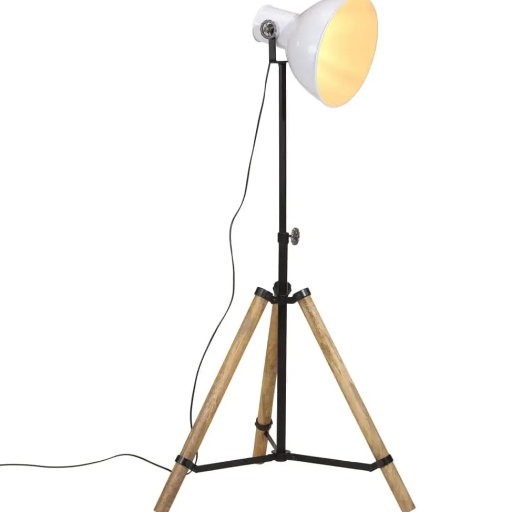 Verlichting*vidaXL Vloerlamp 25 W E27 75x75x90-150 cm Wit