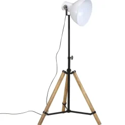 Verlichting*vidaXL Vloerlamp 25 W E27 75x75x90-150 cm Wit