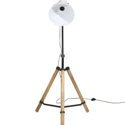 Verlichting*vidaXL Vloerlamp 25 W E27 75x75x90-150 cm Wit