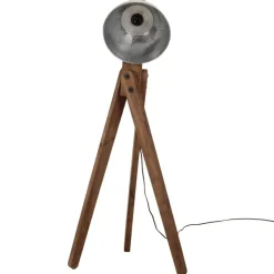 Verlichting*vidaXL Vloerlamp 25 W E27 45x45x120 cm vintage kleurig Zilver