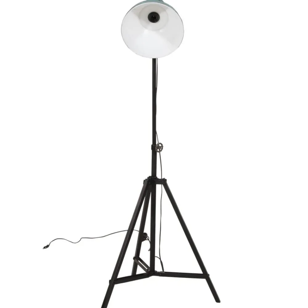 Verlichting*vidaXL Vloerlamp 25 W E27 61x61x90/150 cm verweerd Blauw
