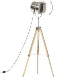 Vloerlamp driepoot 140 cm massief mangohout><noscript><img width=