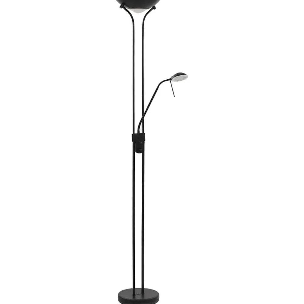 Verlichting*vidaXL Vloerlamp LED dimbaar 23 W Zwart
