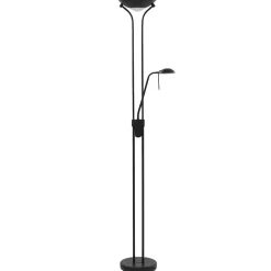 Verlichting*vidaXL Vloerlamp LED dimbaar 23 W Zwart