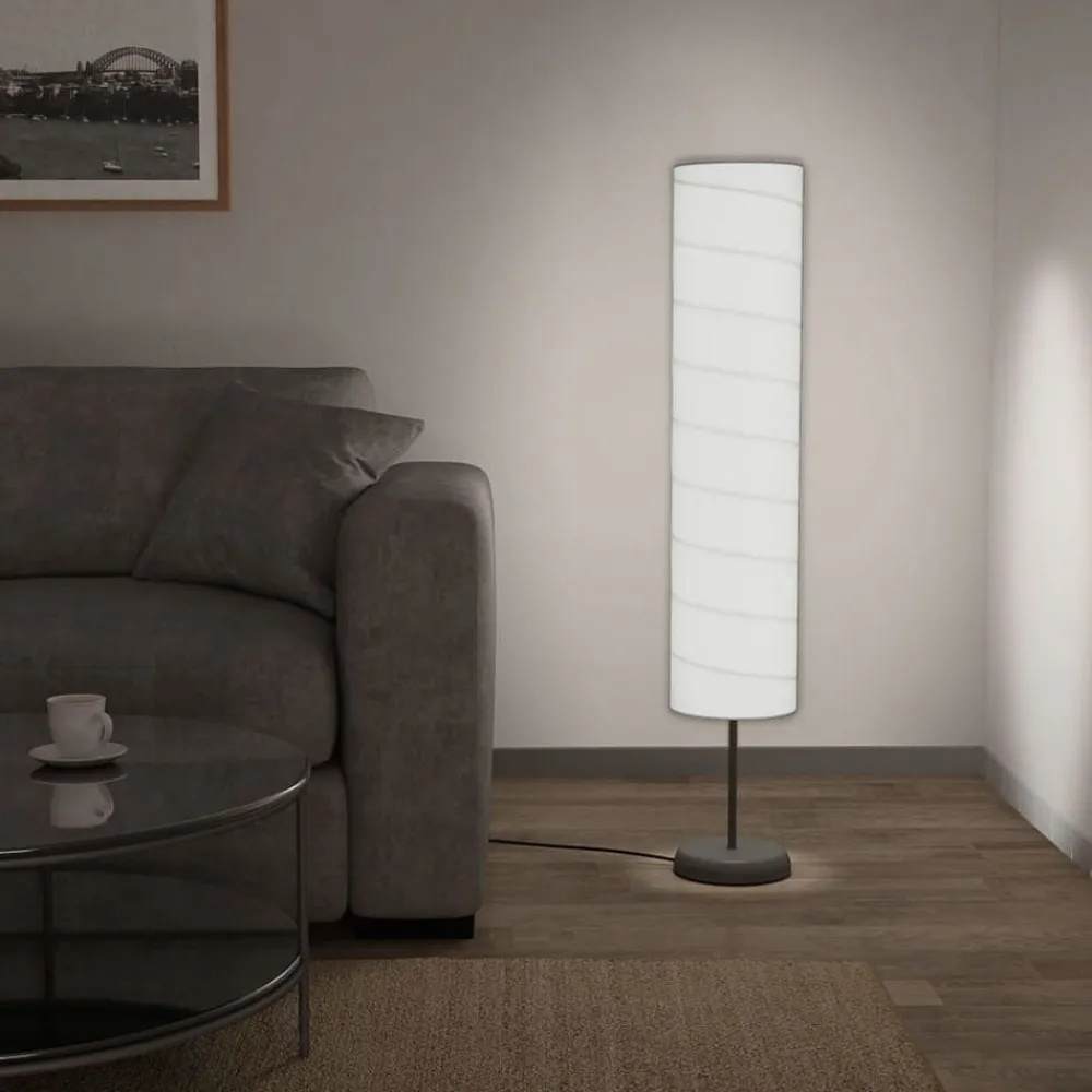 Vloerlamp met standaard E27 121 cm wit>vidaXL Discount