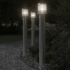 Vloerlamp voor buiten met sensor 110 cm roestvrijstaal>vidaXL Outlet