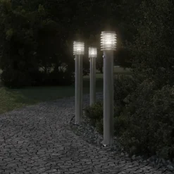 Vloerlamp voor buiten met sensor 110 cm roestvrijstaal><noscript><img width=
