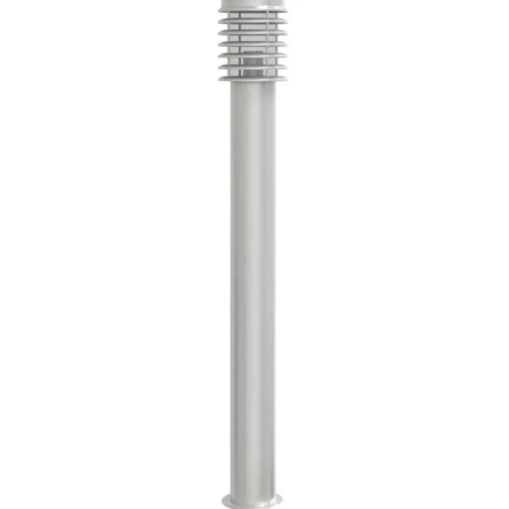 Verlichting*vidaXL Vloerlamp voor buiten 110 cm roestvrijstaal kleurig Zilver