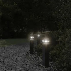 Vloerlampen voor buiten 50 cm aluminium zwart><noscript><img width=